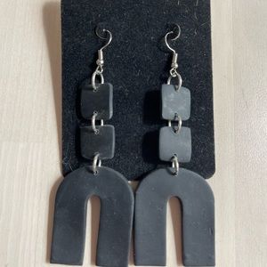 Handmade clay earrings